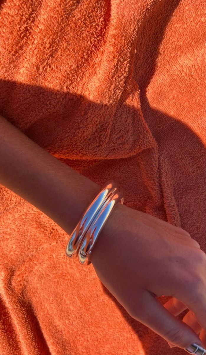 Classic Chunky Silver Bangle